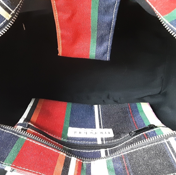 NEW Mondani New York Striped Nylon Tote - Picture 8 of 11